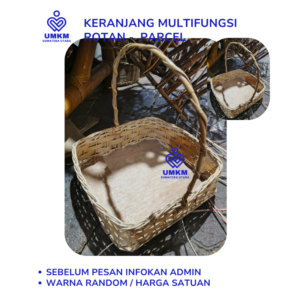 Keranjang Rotan / parcel rotan / keranjang rotan / keranjang buah / rotan / keranjang multifungsi ro