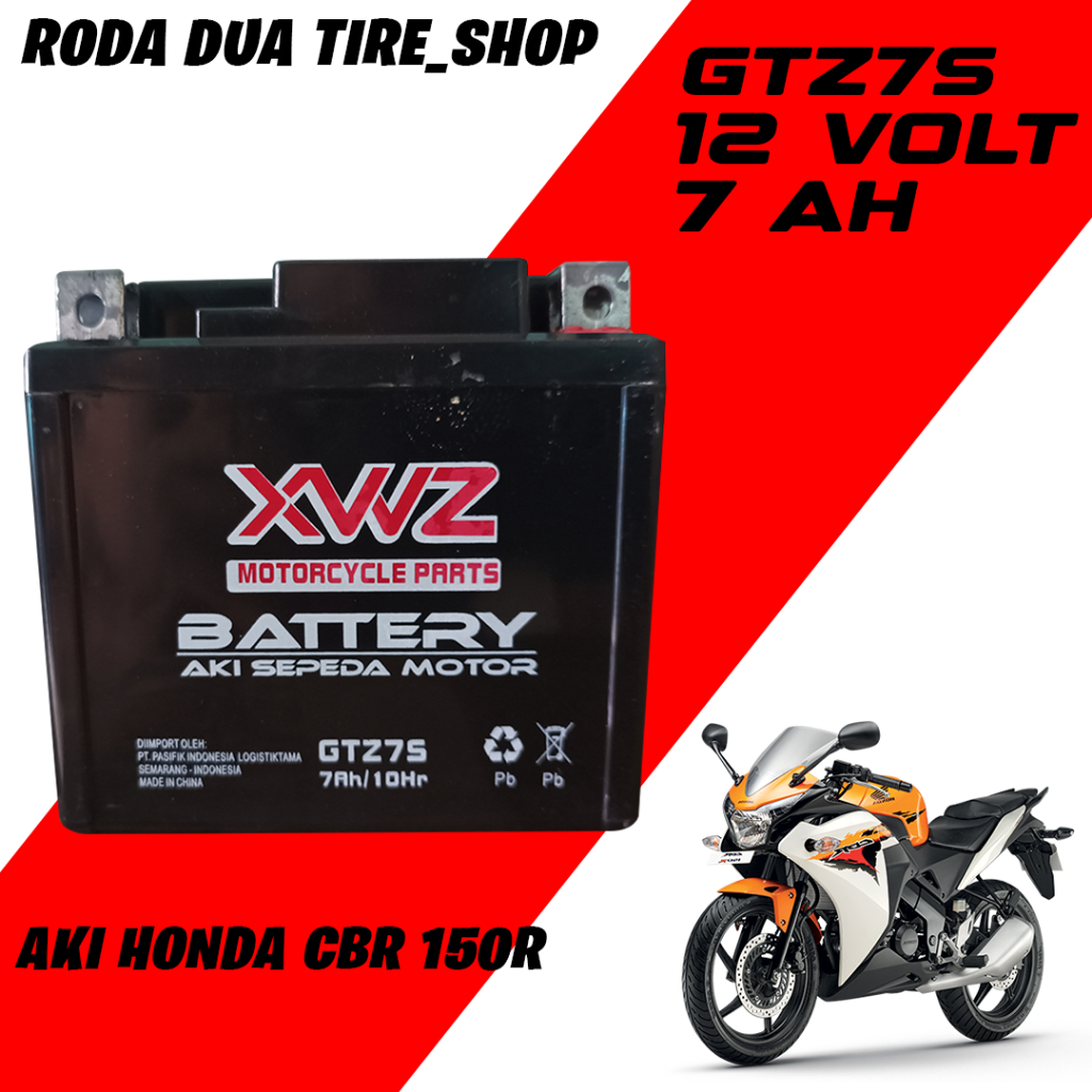 Aki Motor GTZ7S MF Aki Kering Motor Honda CBR 150R