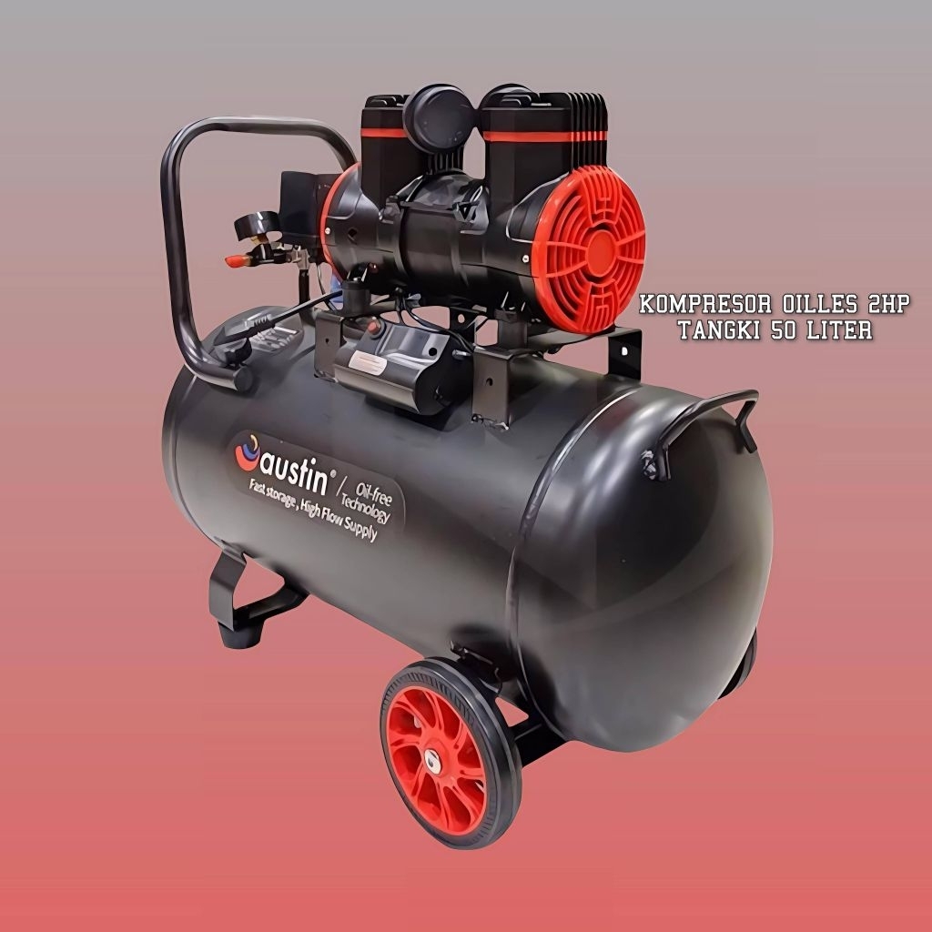 ORIGINAL AUSTIN AS2 1450-50 KOMPRESOR AUSTIN LISTRIK 2HP TABUNG 50LITER / KOMPRESOR ANGIN LAKONI / K