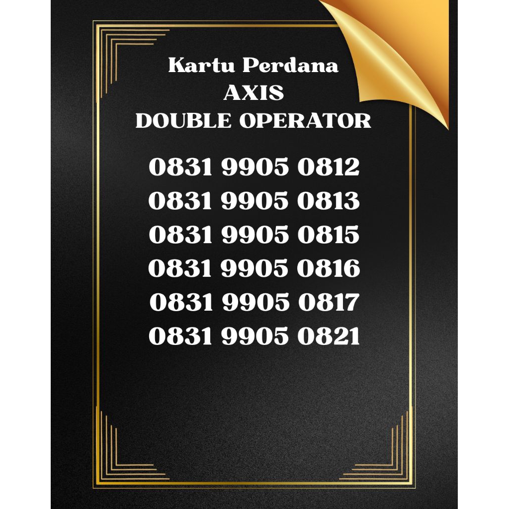 KARTU PERDANA XL SERI TAHUN DAN AXIS 3GB