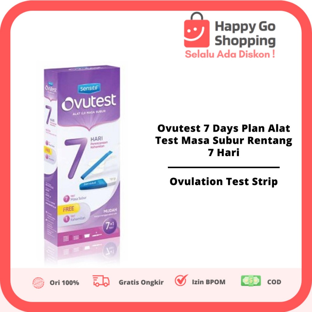 Ovutest 7 Days Plan Alat Test Masa Subur Rentang 7 Hari