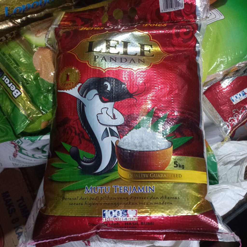 Beras Lele Pandan 5kg – Wangi Asli, Pulen, Kualitas Premium