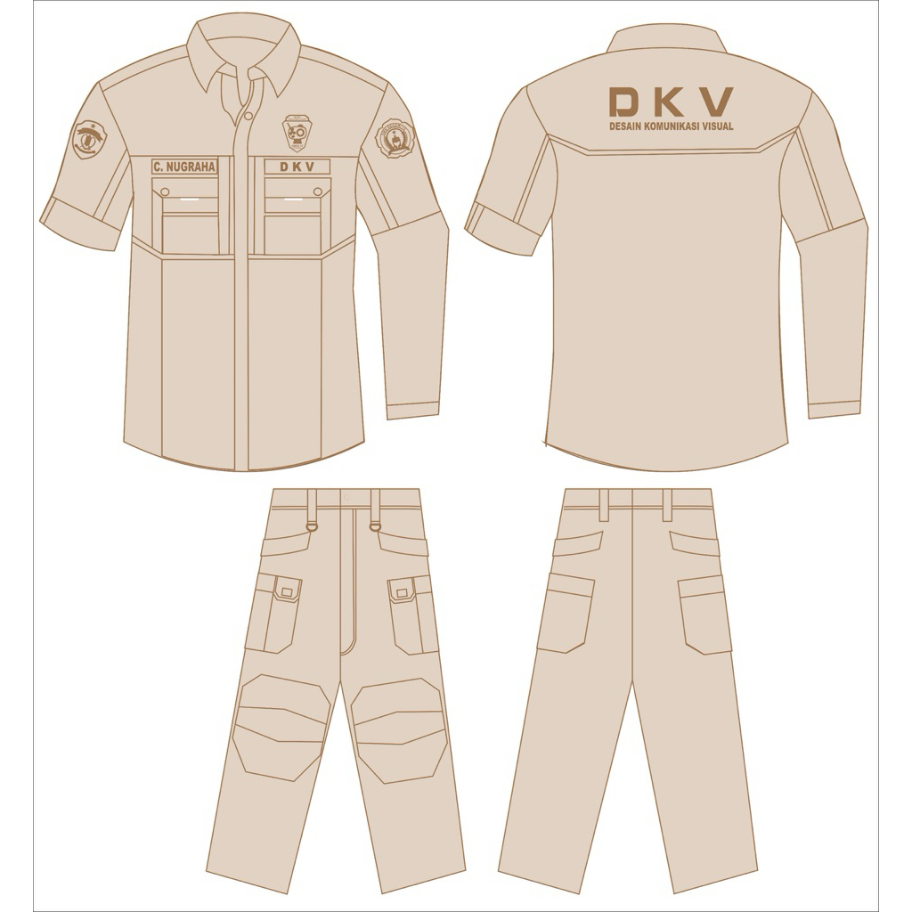 KEMEJA TACTICAL PREMIUM DAN CELANA TACTICAL//an CHANDRA //bordir timbul 3/D // PDH/PDL // CUSTOM BOR