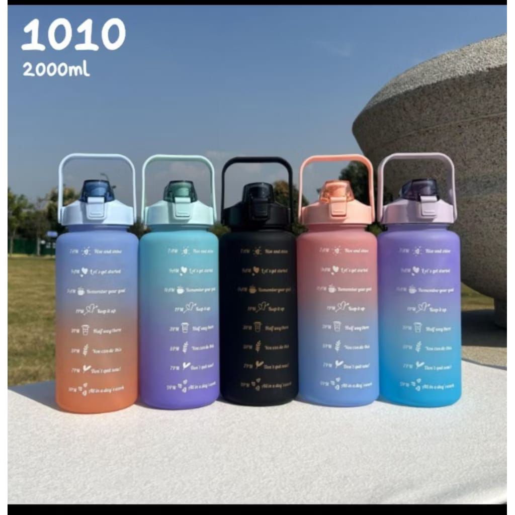BOTOL MINUM 2000ML / BOTOL 2 LITER / BOTOL MINUM MOTIF GRADASI