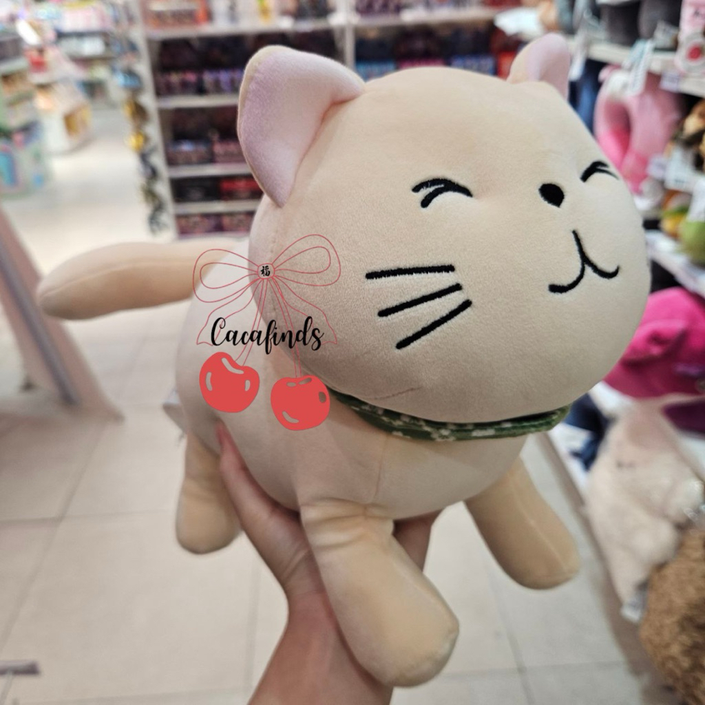 MINISO‼️Boneka Lucu Kucing Berdiri / Plush Doll Standing Cat Collections (30cm)