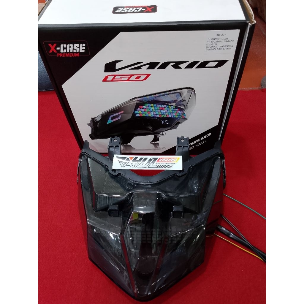 STOPLAMP X CASE VARIO 125/150 NEW LAZY PIXEL ANIMASI VARIO LED NEW APLIKASI 200 MODE