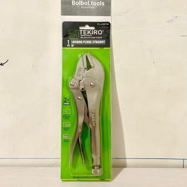 Tekiro Tang Buaya Lurus Original 10 Inch / Tang Jepit Tekiro Asli