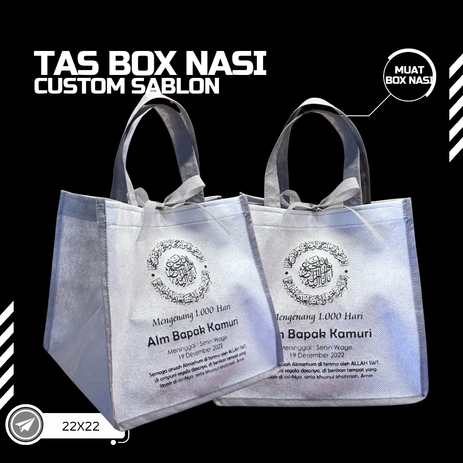 CV. Berkah Kertas Jaya | Jual Tas Goodie Bags Tahlilan Tasyakuran Haul Muat Kotak Box Nasi Snack Fre