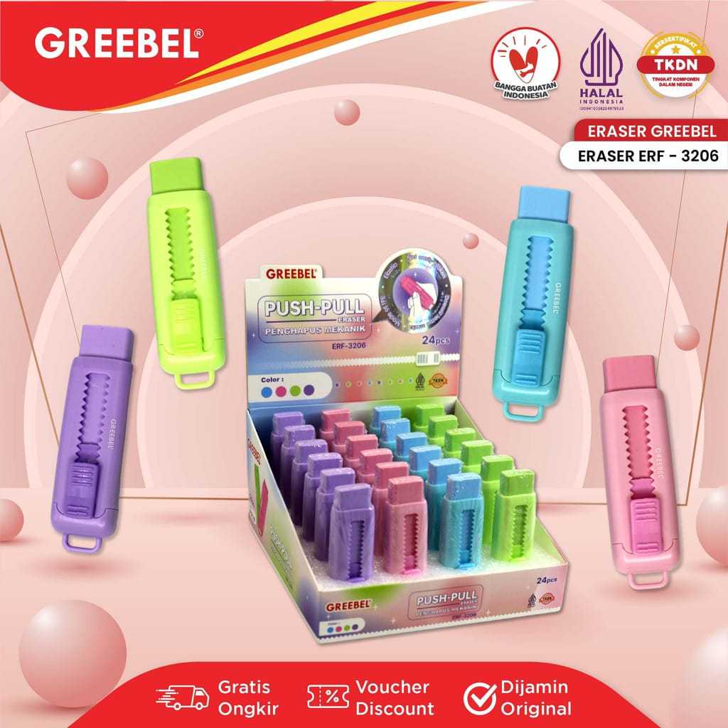 GREEBEL Penghapus Mekanik / Hapusan Mekanik / Penghapus Pensil (ERF-3206)
