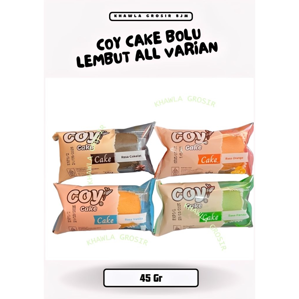 BANJARMASIN | CAKE - COY - BROWNIS / BOLU | KUE LEMBUT | SATUAN 45GR