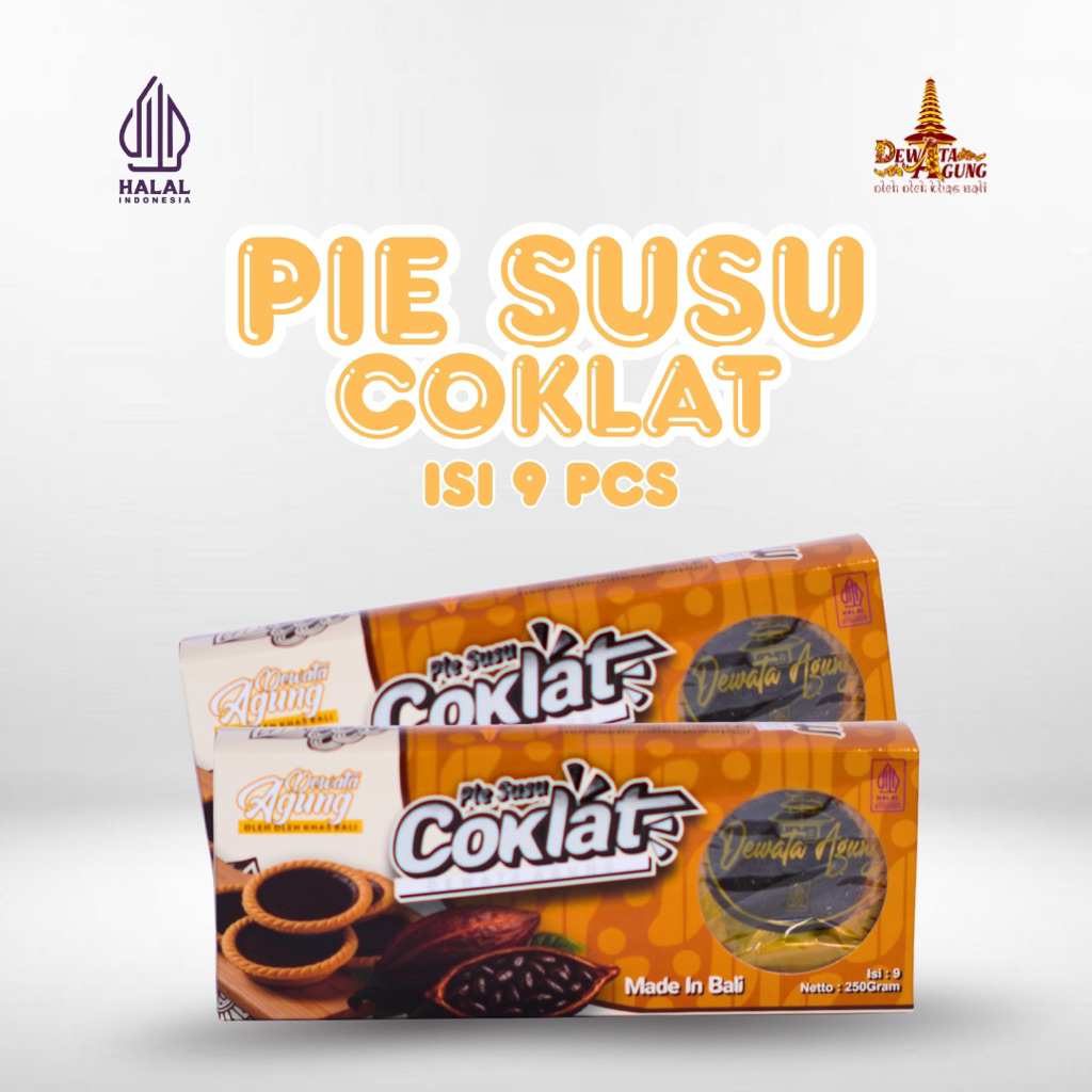 Pie Susu Coklat Dewata Agung Oleh Oleh Khas Bali 9pcs