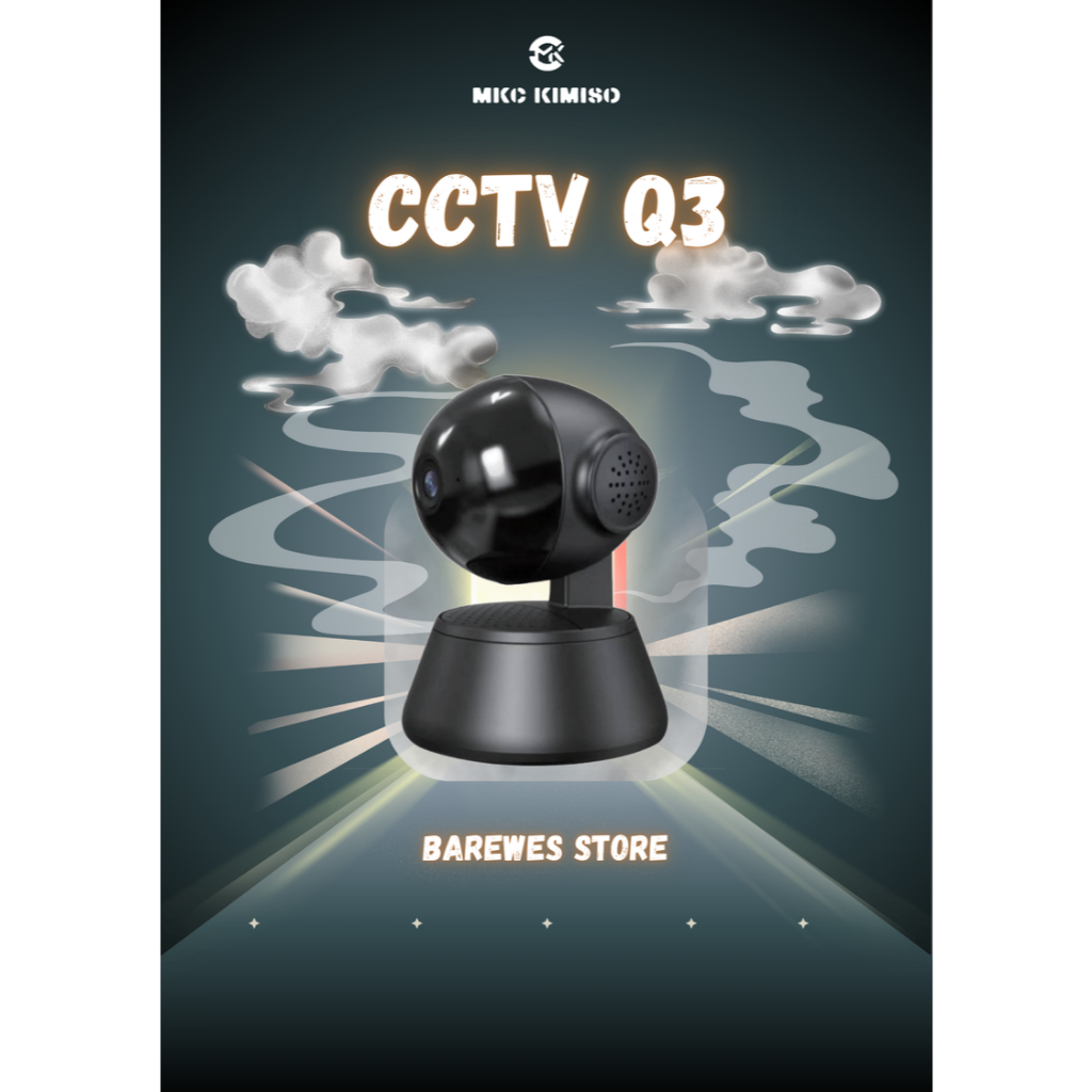 V380PRO Q3 BLACK CAMERA 360° HD Night Vision