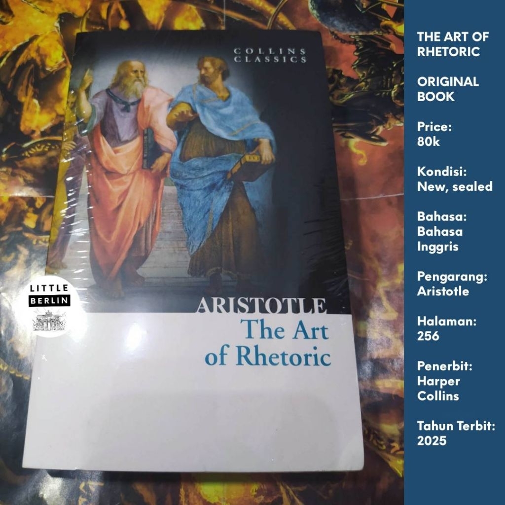 ORIGINAL Buku ARISTOTLE The Art of Rhetoric English Mass Market Paperback Collins Classics Buku Aris