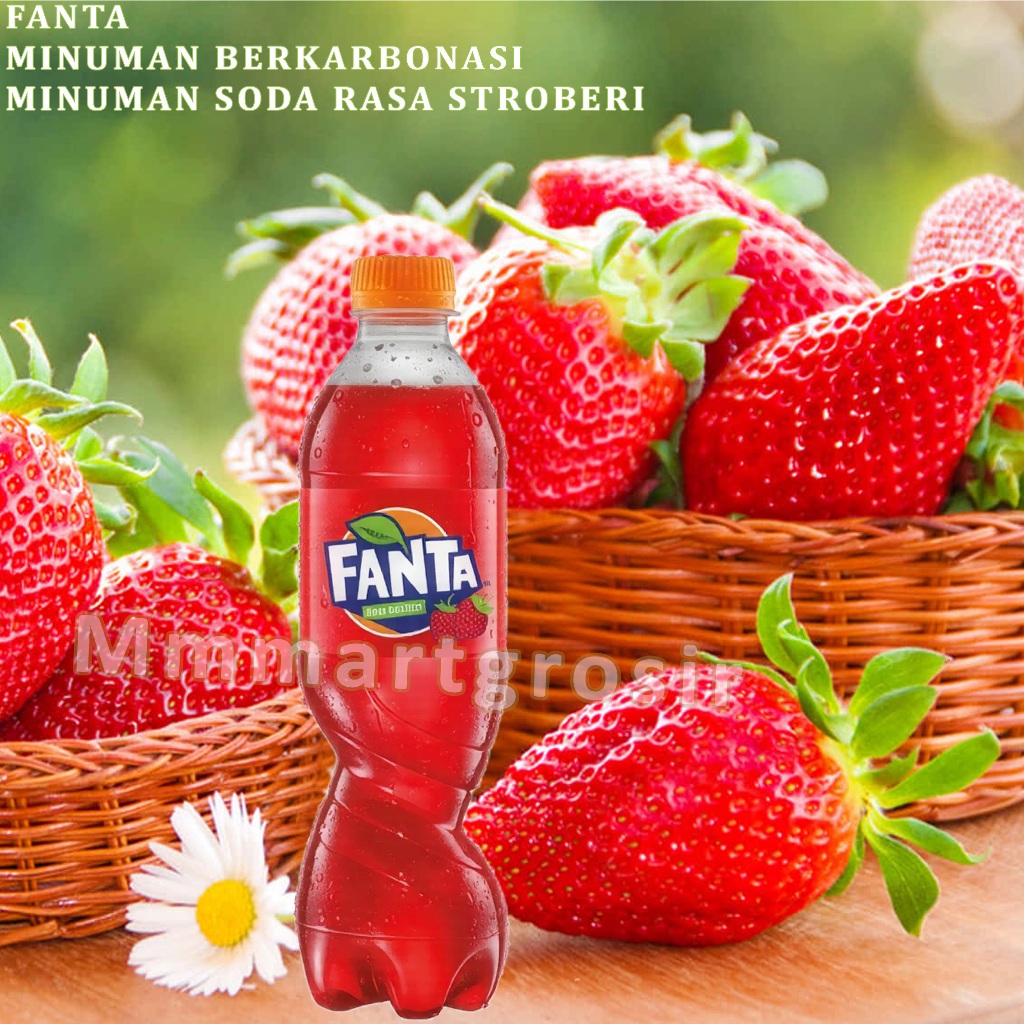 

Fanta / Minuman Berkarbonasi Soda / Minuman Soda Rasa Stroberi / 390ml