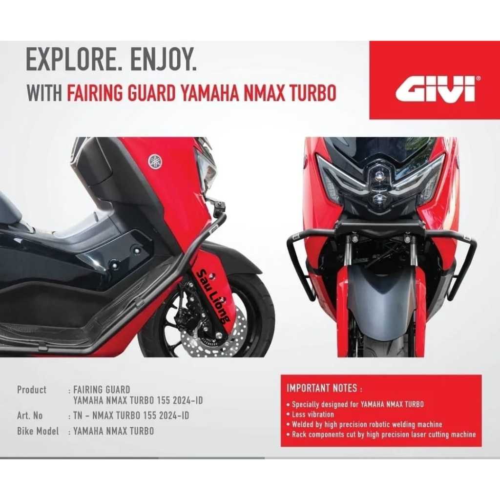 Crashbar Tubular Yamaha Nmax Turbo Nmax Neo