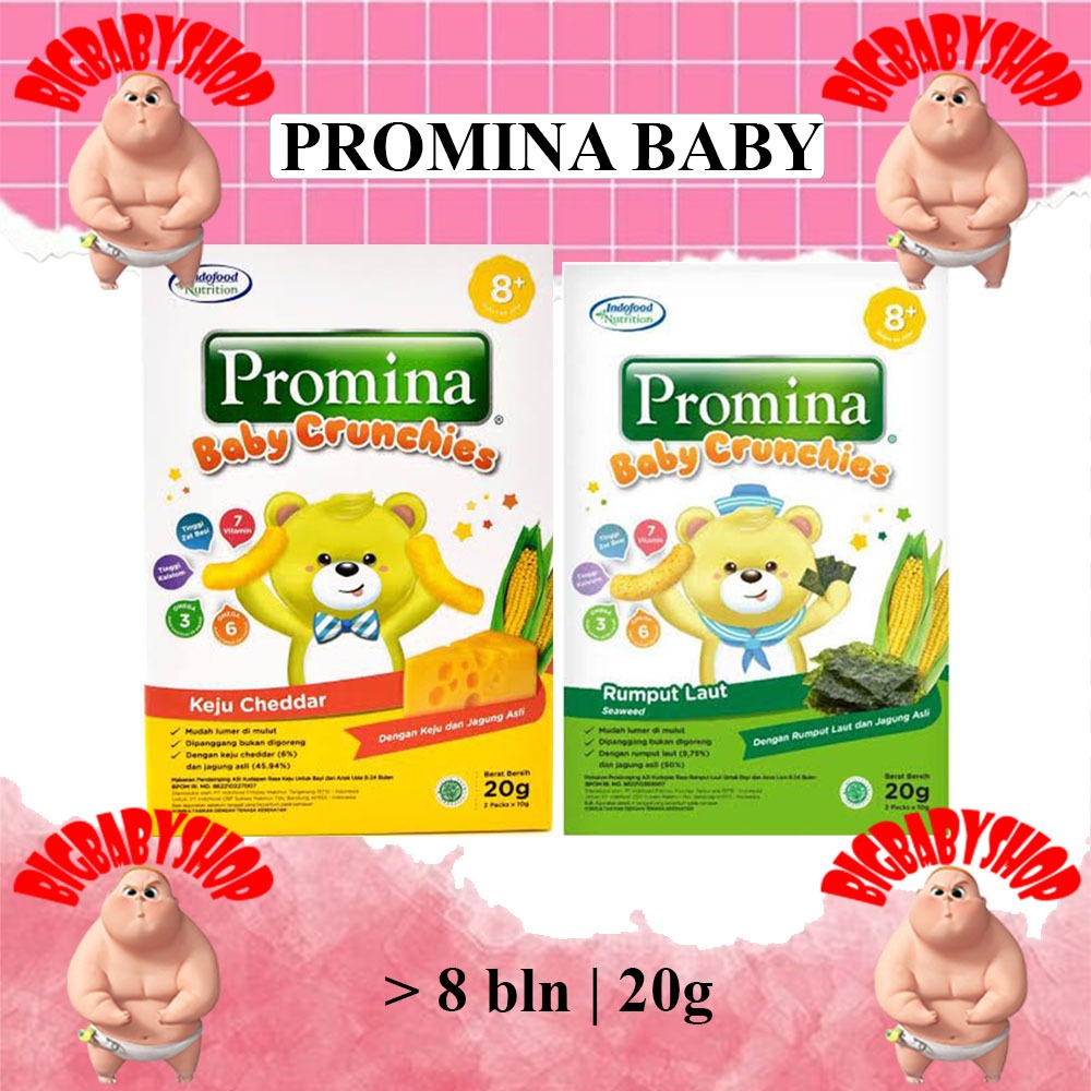 PROMINA Baby Crunhies 20g | Cemilan Bayi 8 Bulan