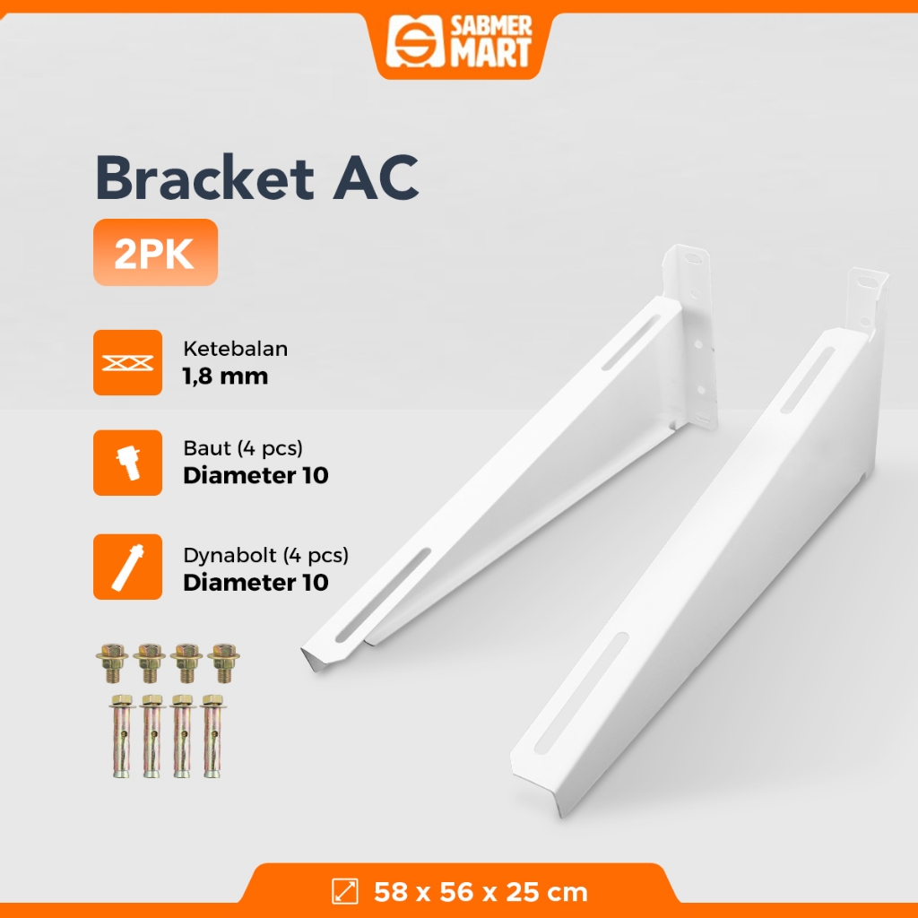 Bracket AC Outdoor / Dudukan AC Outdoor 2 PK