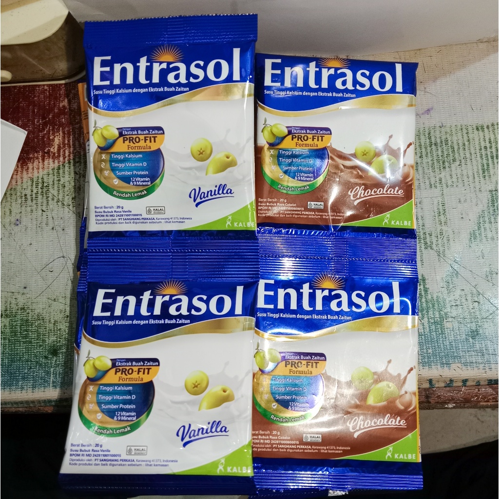 SUSU BUBUK ENTRASOL RENCENG ISI 10 SACHET