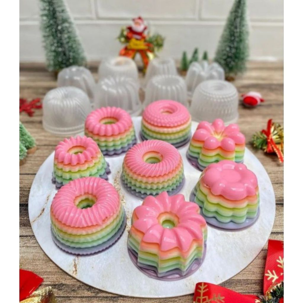 (Satuan) Cetakan Mini Pudding Cake Bolu Kue Putu Ayu Jelly Mold Makanan Bekal Jualan Bento Brownies 