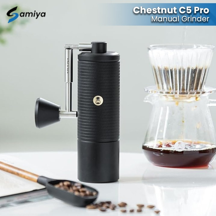 timemore chestnut C5 PRO coffee grinder foldable handle burr S2C 42mm III / alat penggiling kopi man