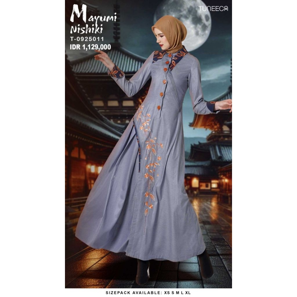 TUNEECA Gamis Mayumi Nishiki T-0925011