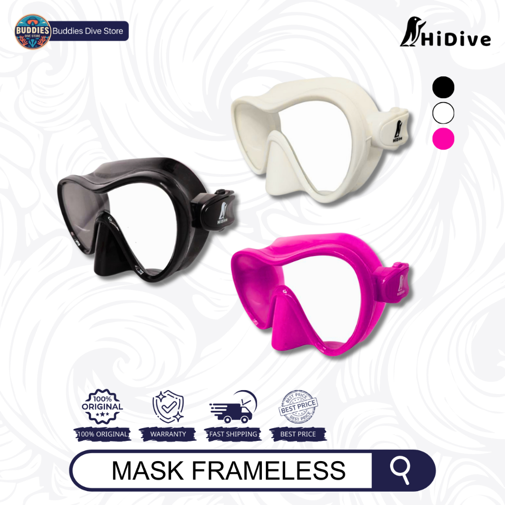 HiDive Mask Frameless - Scuba Diving Mask
