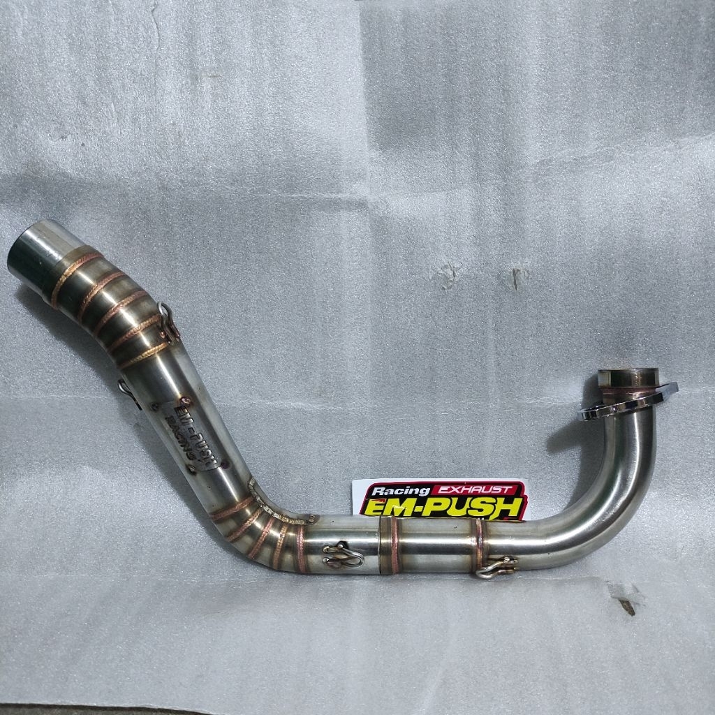 LEHERAN KNALPOT EMPUSH RACING EXHAUST TYPE M4 FFA YAMAHA MIO SPORTY SMILE SOUL KARBU