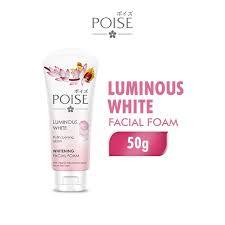 POISE LUMINOUS WHITE facial foam