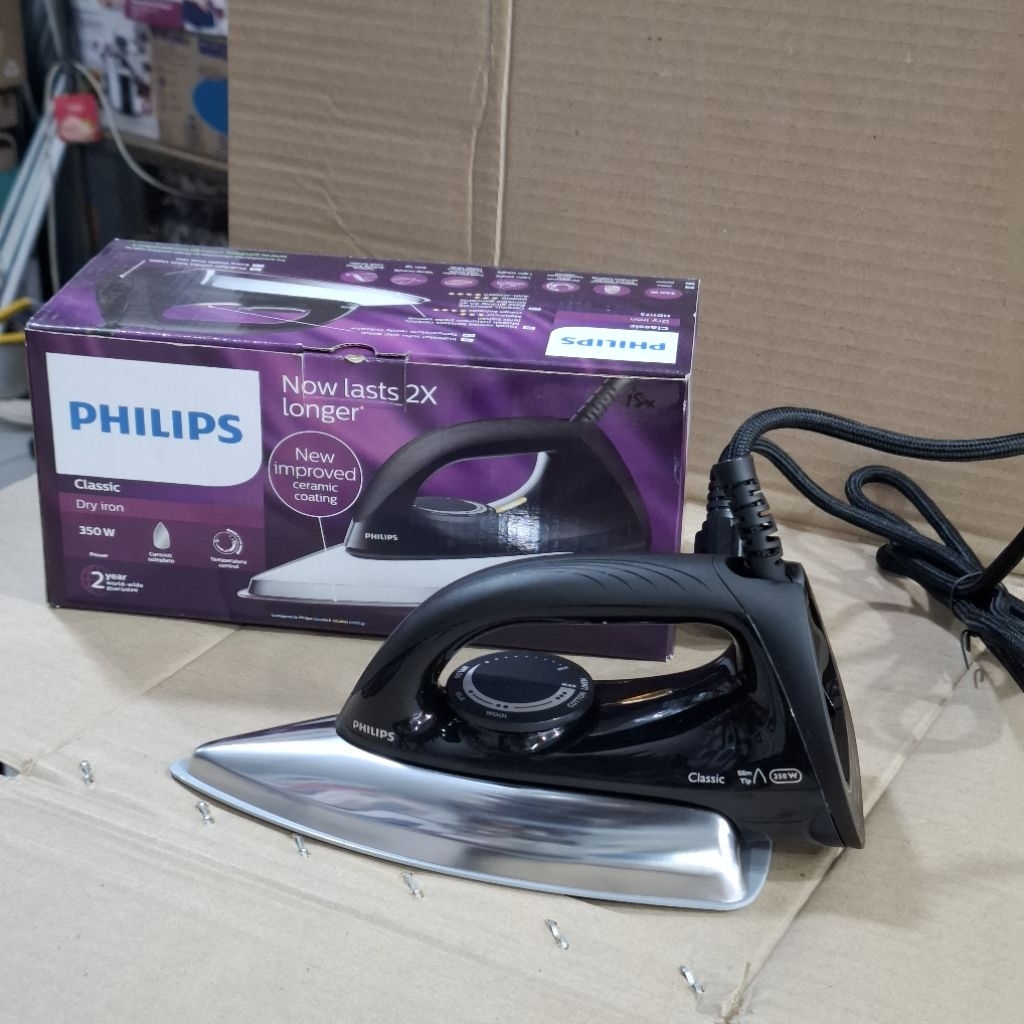 Setrika philips ceramic hd1173 hitam ||  ceramic hd1173 hitam gosokan baju philips setrikaan philips