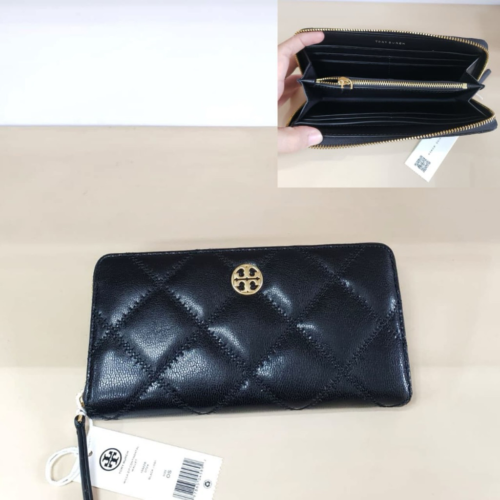 TB Willa Zip Continental Wallet 19x10cm Black