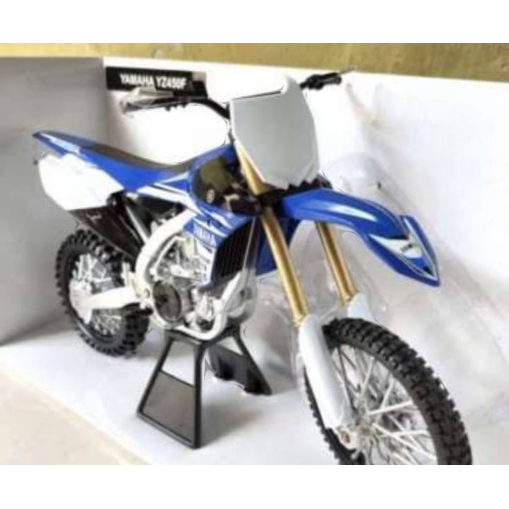 diecast miniatur motor trail Yamaha yz 450 Europe body gordon