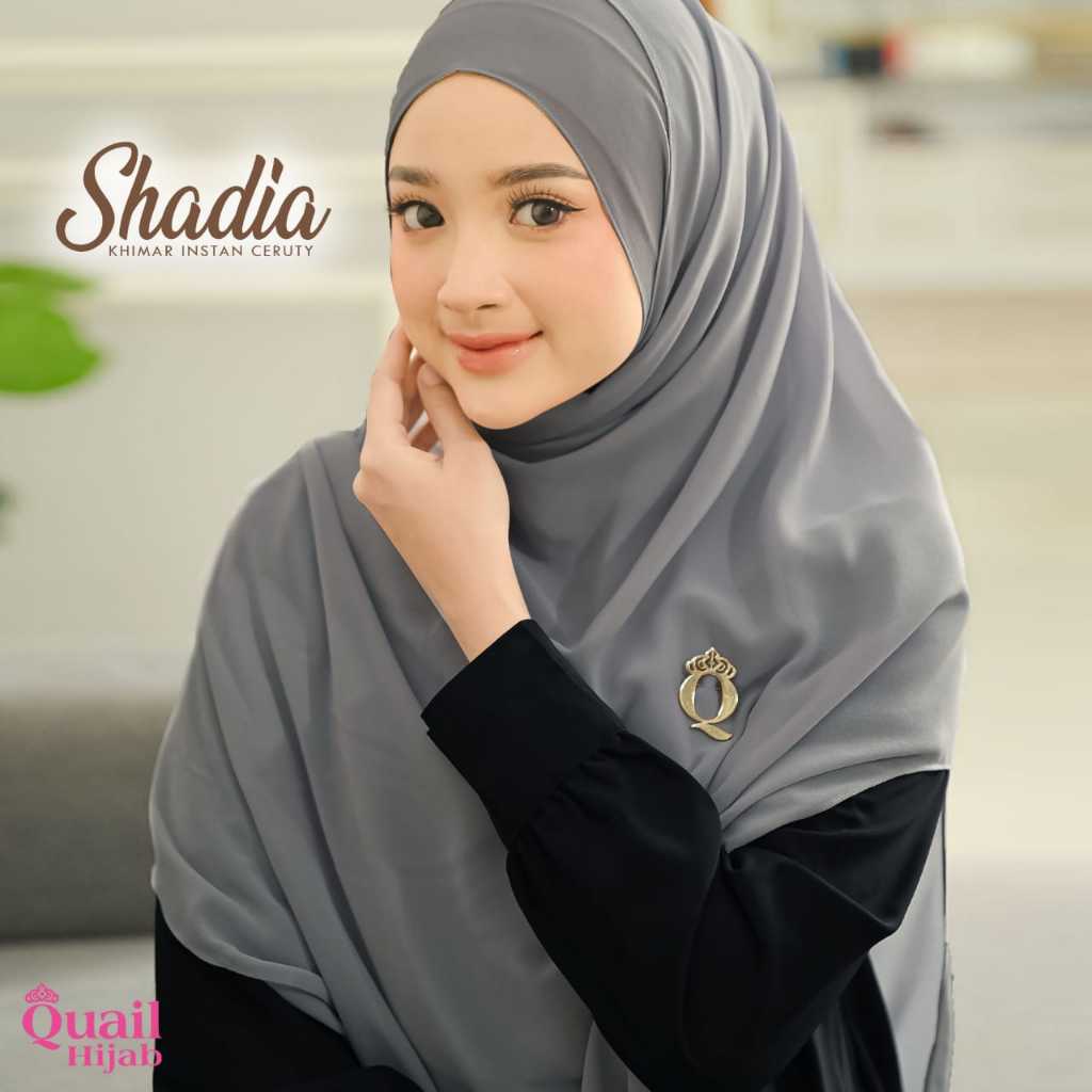 Shadia Khimar Instan Quail Khimar Ceruty With Inner Original Quail Hijab Wanita Shadia Khimar Quail 