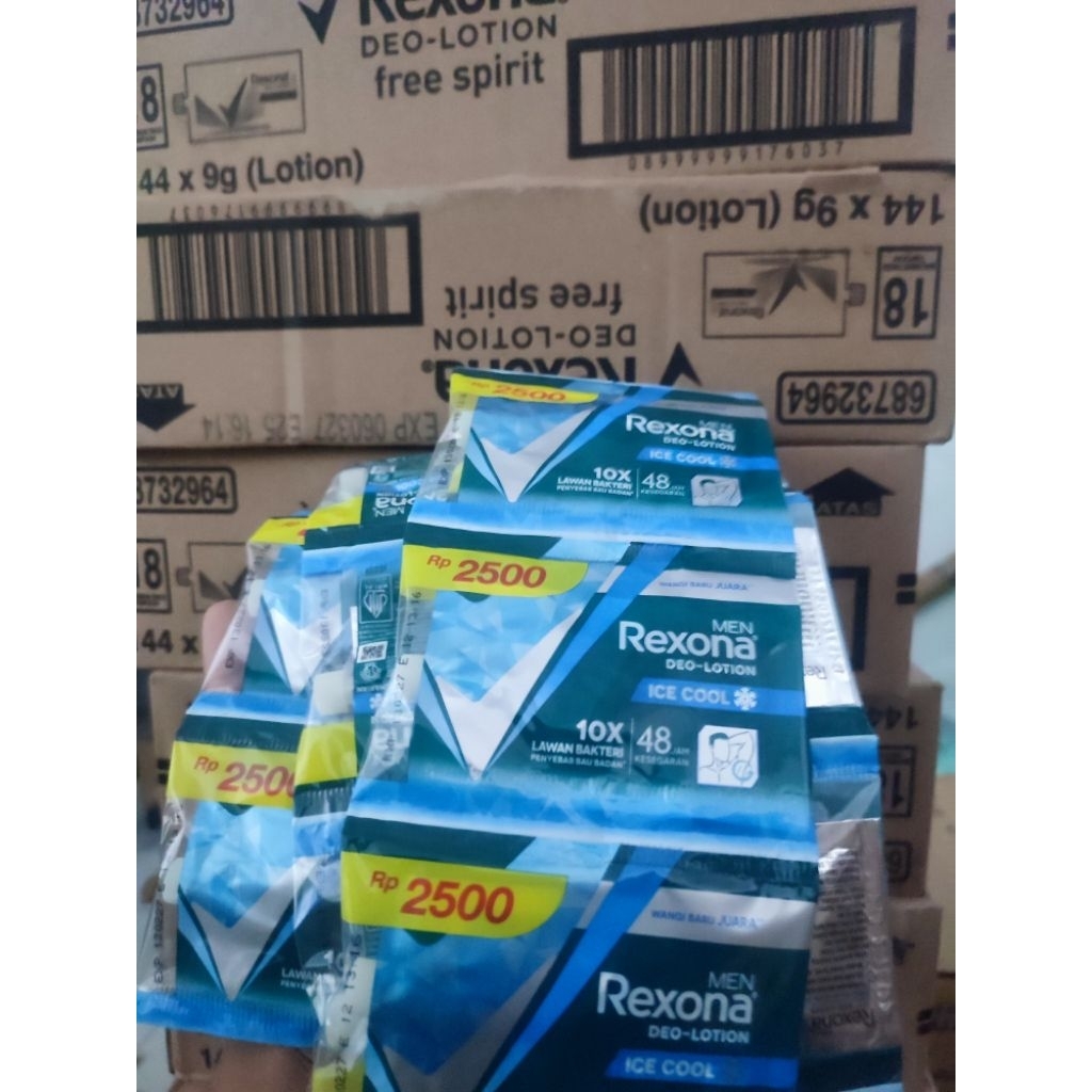 REXONA DEODORANT RENTENG ISI 12 PCS KEMASAN SACHET