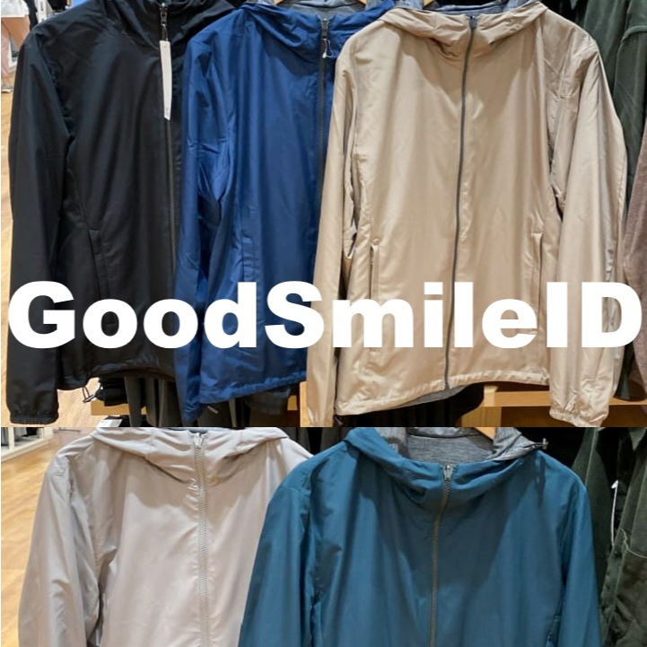 SALE Men Jaket Parka Reversible (Water-Repellent) Reversibel Lined Jersey Lembut Lapis Jacket Revers