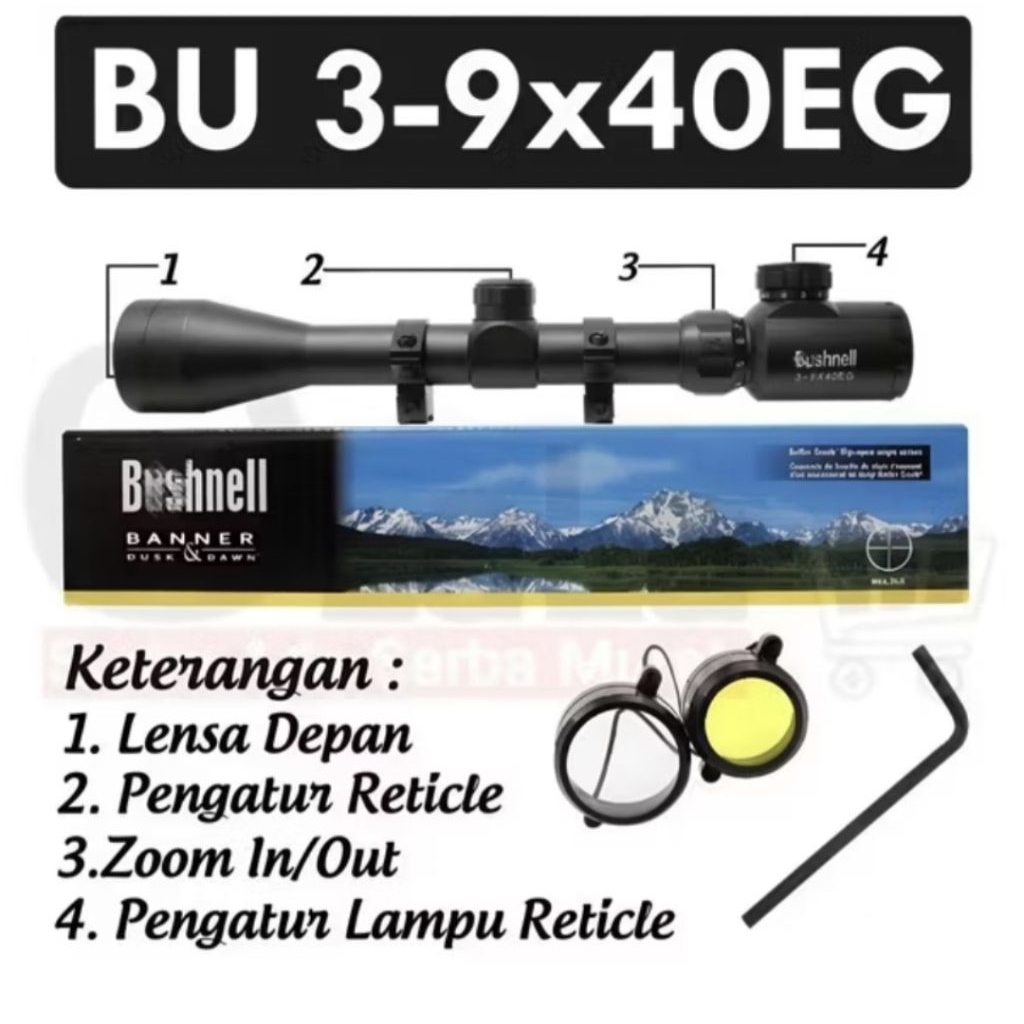 Teleskop Jarak Jauh Anti Getar 3 9x40EG telescope