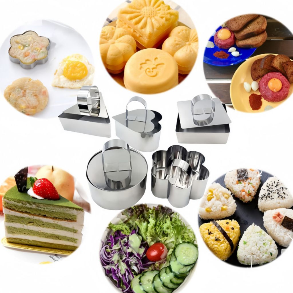 CETAKAN NASTAR TAIWAN 6cm jumbo karakter nanas Miky bear love bunga kotak bulat