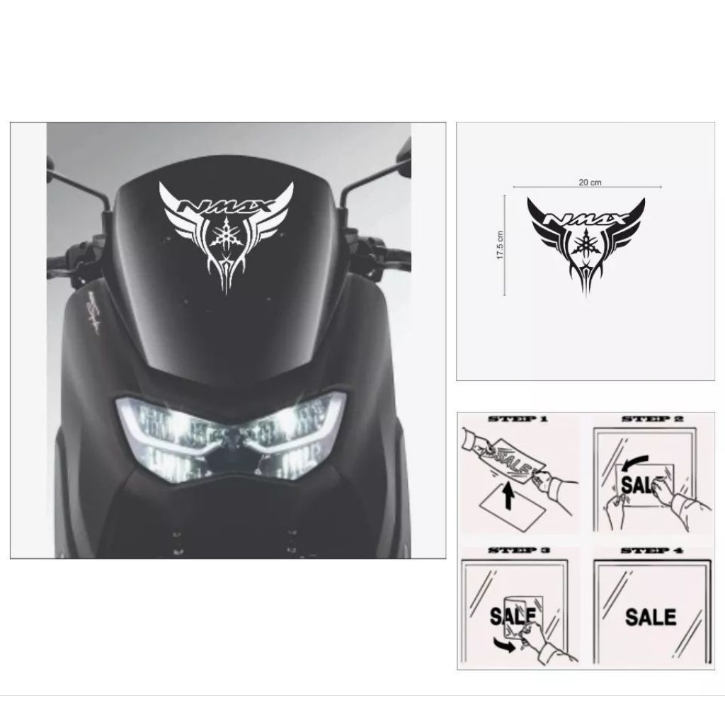 ELVANOS sticker cuting visor nmax vario pcx stiker cuting custom murah sticker cuting motor berkuali