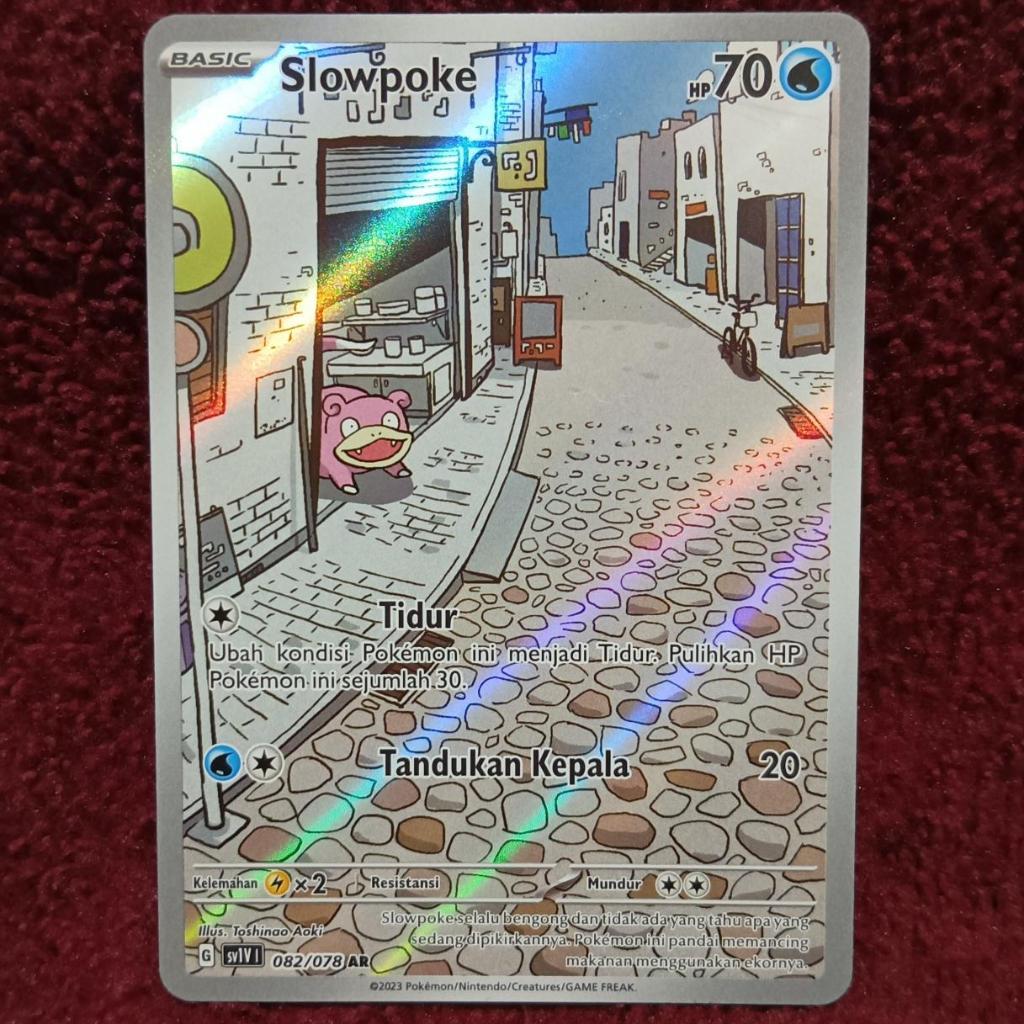 Slowpoke AR sv1v - Pokemon TCG Indonesia foil holo
