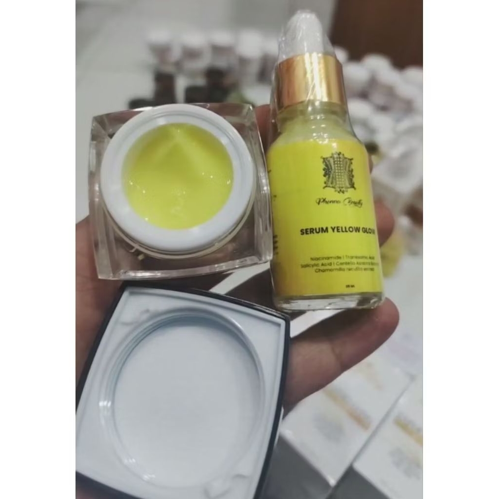 Cream flek kelupas phonna beauty + serum yellow glow by phonna beauty