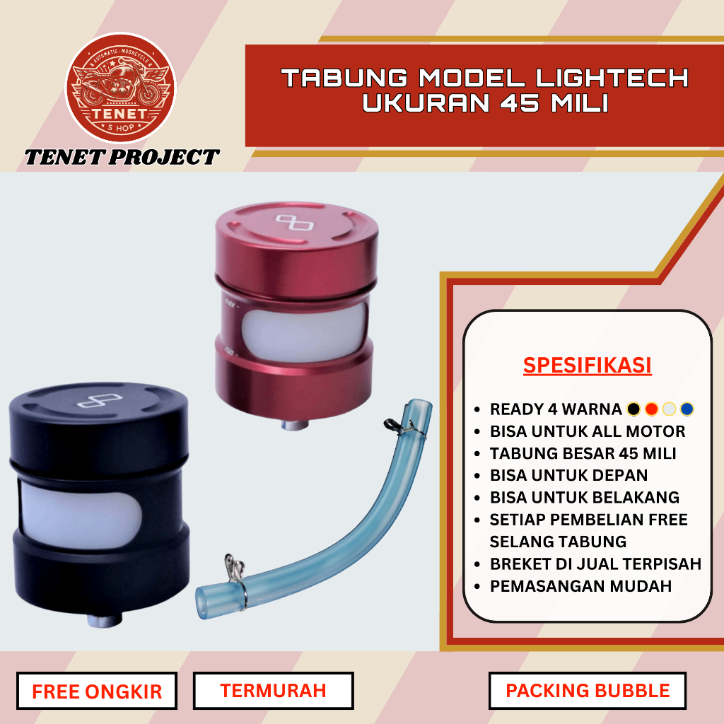 TABUNG MINYAK REM LIGHTECH TABUNG BIG CNC TABUNG MINYAK REM WADAH MINYAK REM FLUID TANK LIGHTECH