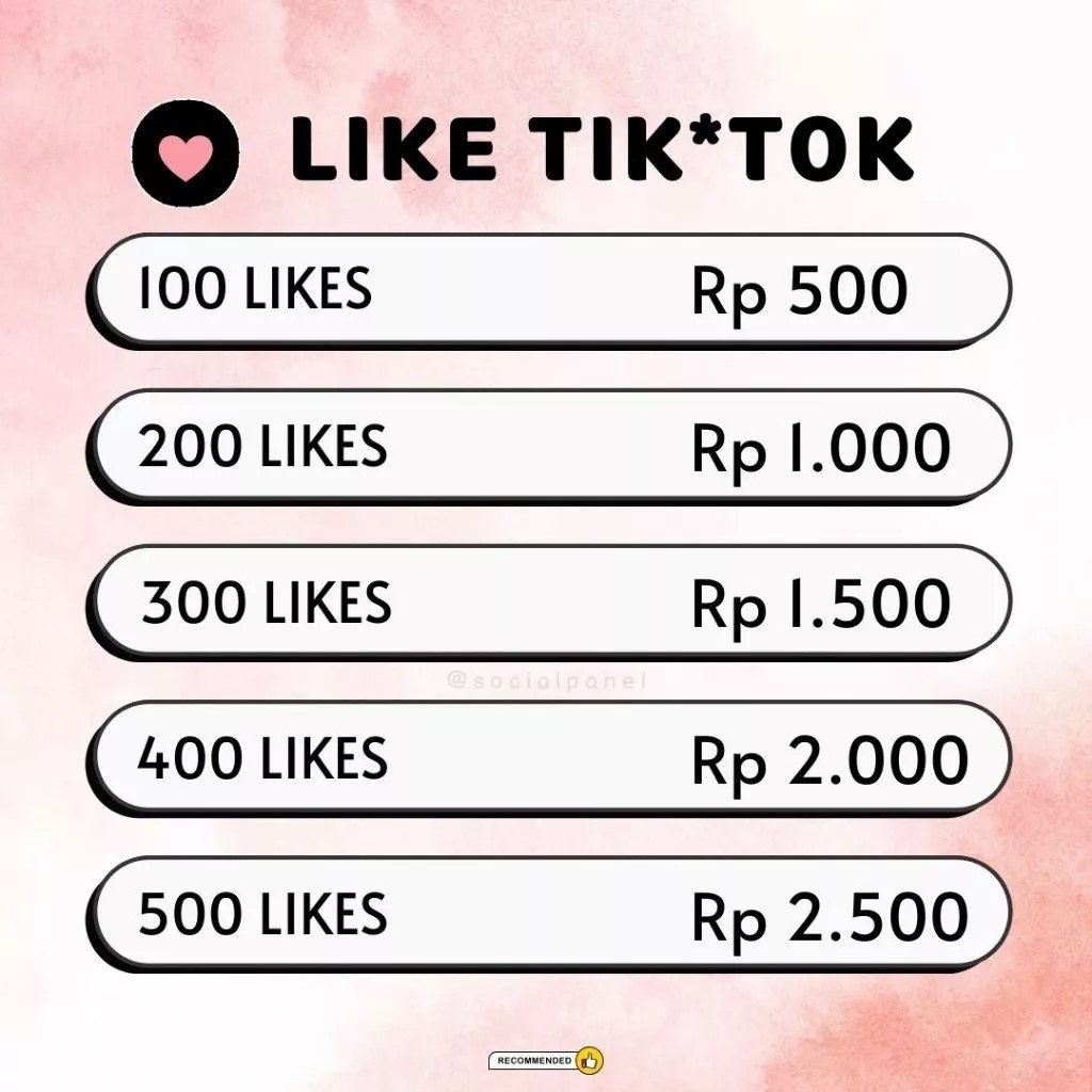 LIKE TIKTOK PROSES CEPAT MURAH GLOBAL TIKTOK LIKE FYP