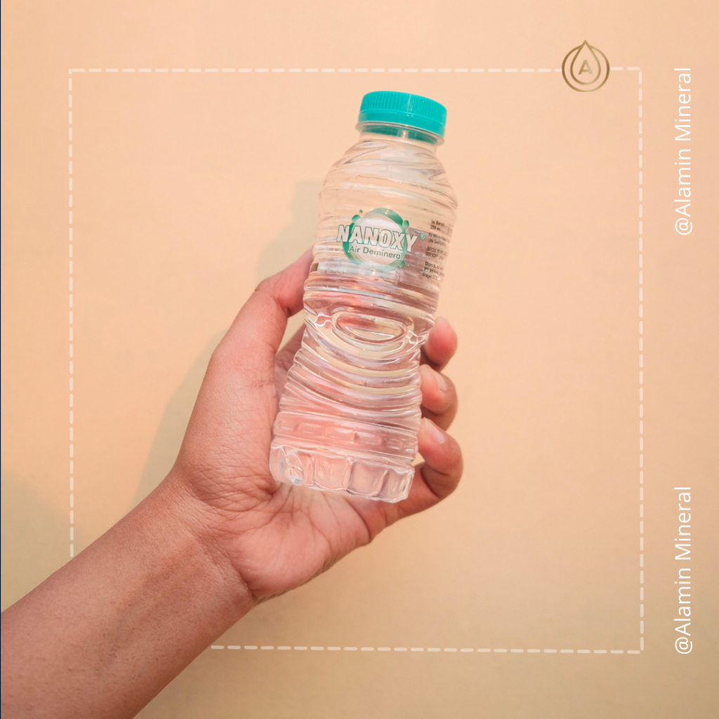 Nanoxy Air Minum Demineral 220ml 1 Botol Segar & Praktis Siap Minum