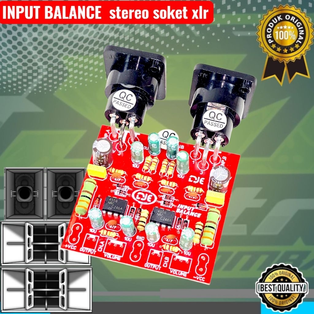 INPUT BALANCE STEREO SOKET XLR