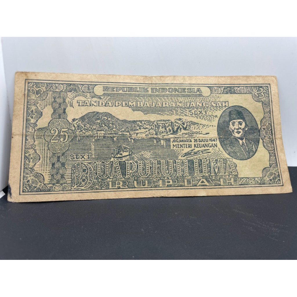 25 Rupiah ori pak Soekarno 1947