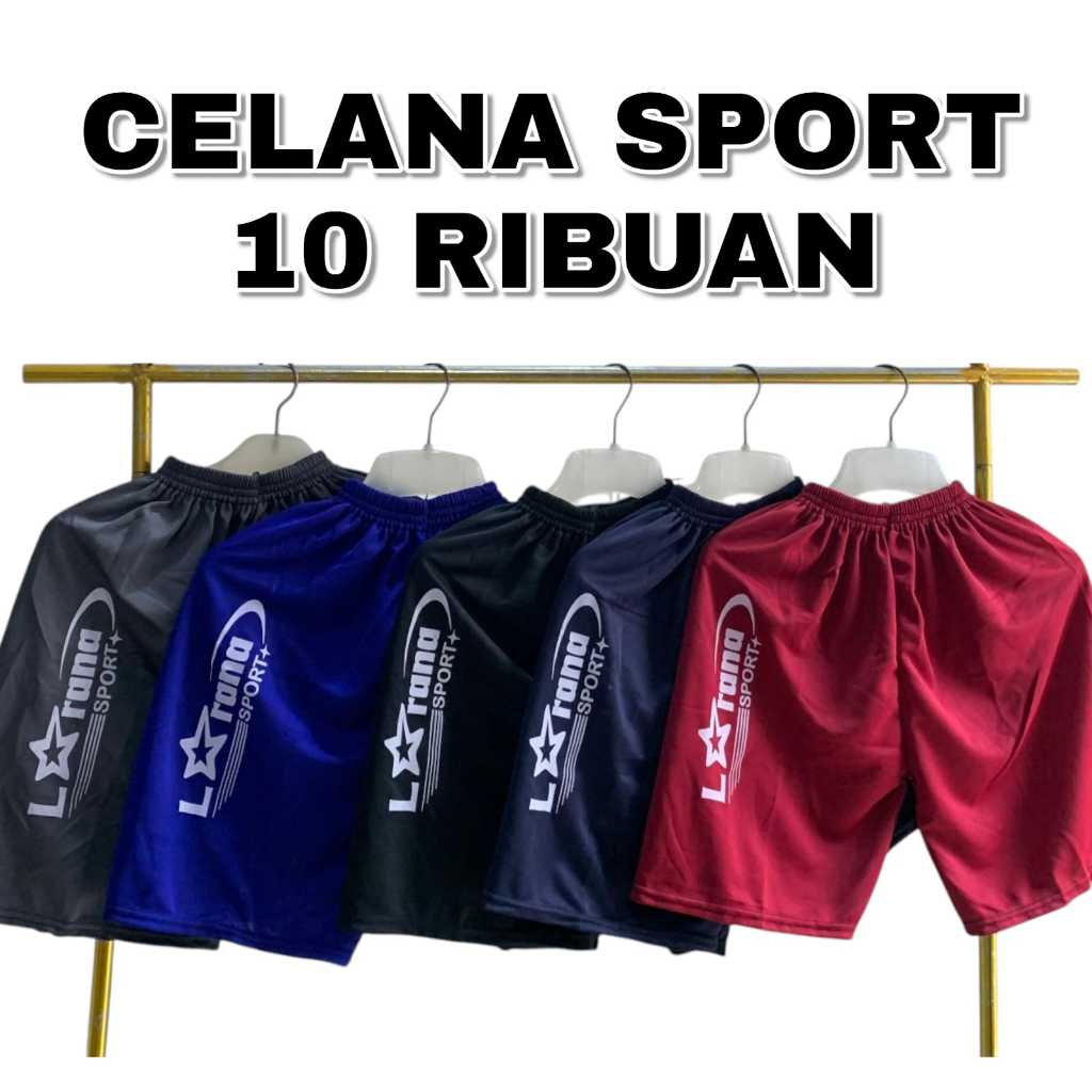 Celana Santai Pendek Sport Unisex Running Volly Futsal Fitness Bahan Lotto Jersey Adem Ringan