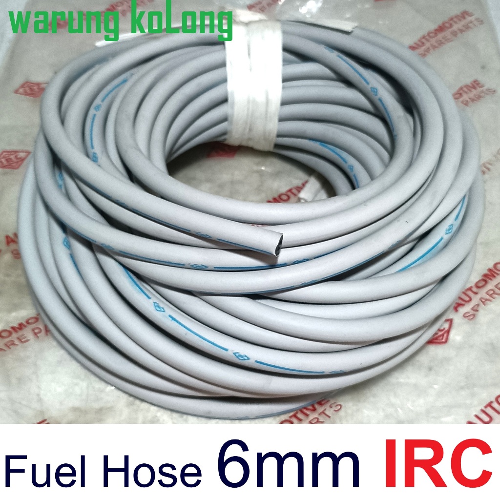 IRC Hose Fuel 6 mm Abu selang bensin solar air 6mm BBM per meter meteran mobil motor bahan bakar