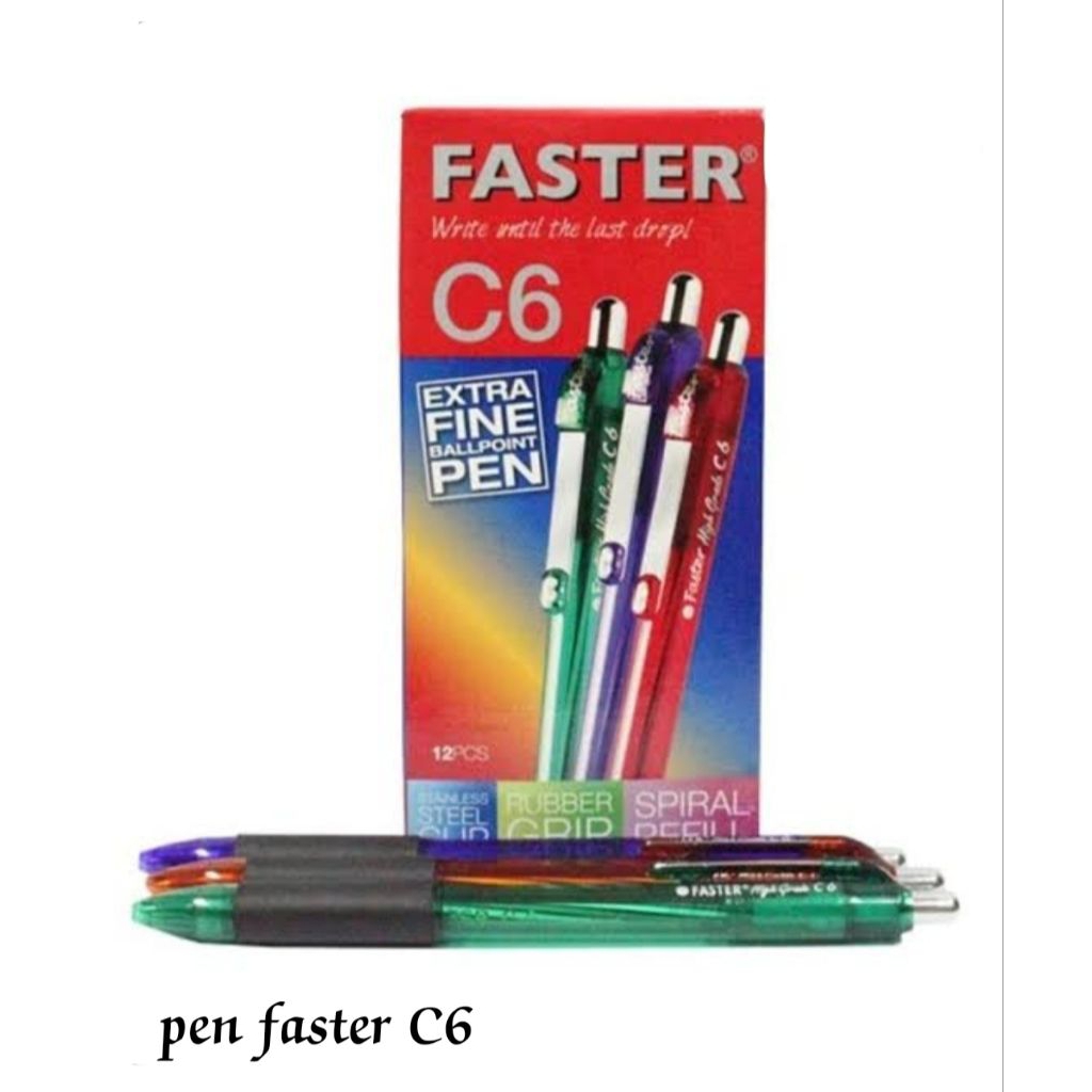 

Pulpen Faster C6 0.7 mm / Lsn ( 12 Pcs )