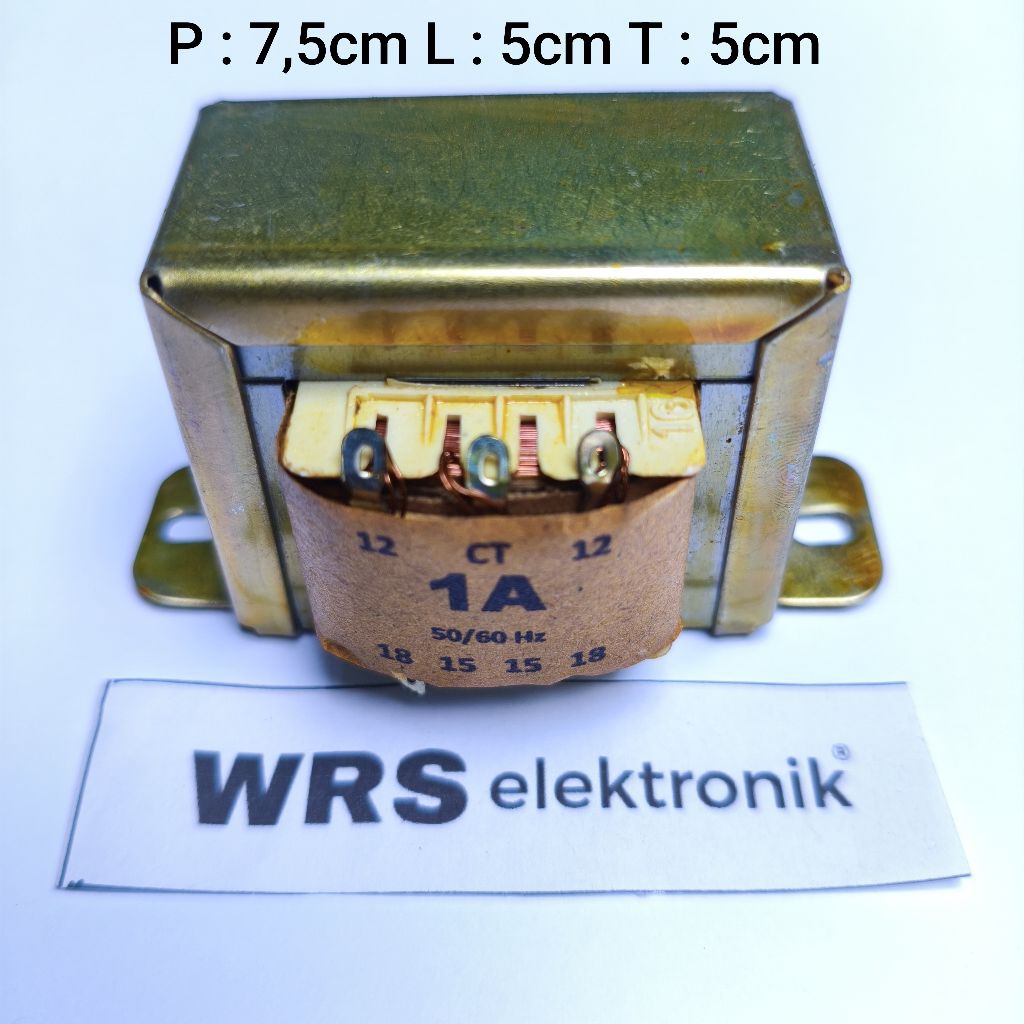 Trafo 1A amper CT 18v RM