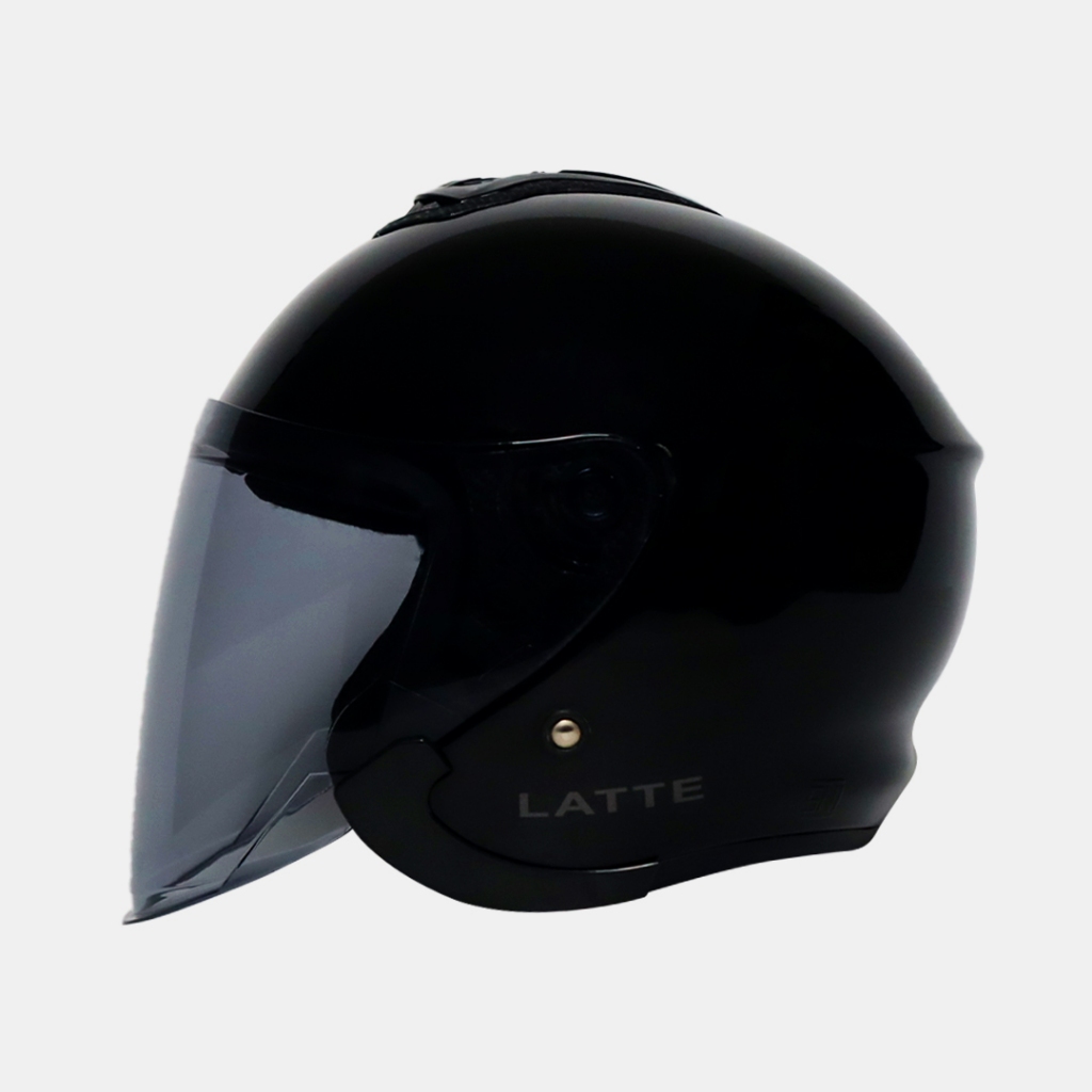 Helm wanita helm JS LATTE Warna SOLID SNI/Helm Cantik/Helm Cewek/Helm Pria/Free Stiker Helm