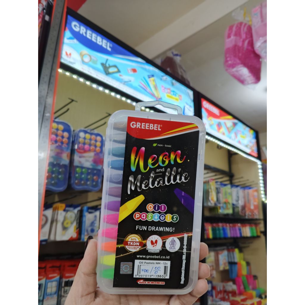 

Crayon Oil Pastels Neon Metallic 12